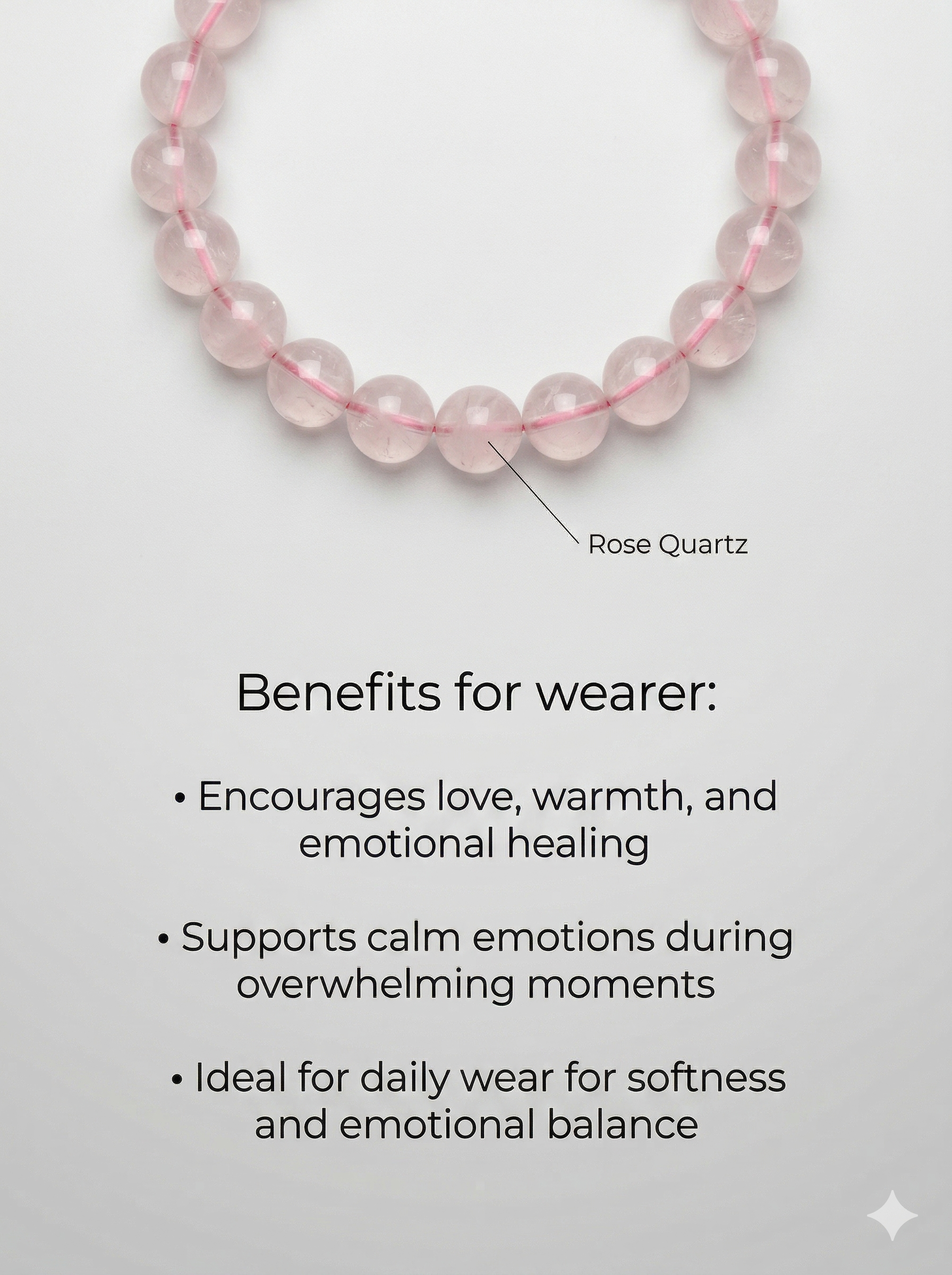 Rose Quartz Bracelet - Attract Love, Strengthen Relationships & Heart Chakra