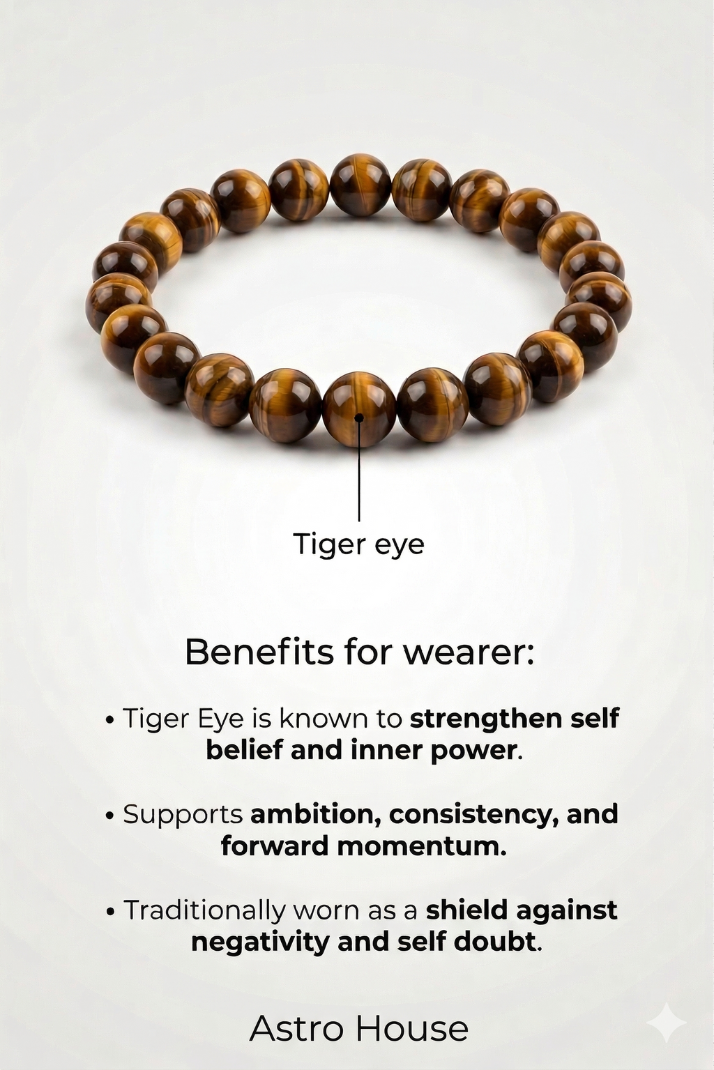 Courageous Tiger Eye Bracelet Natural Stone