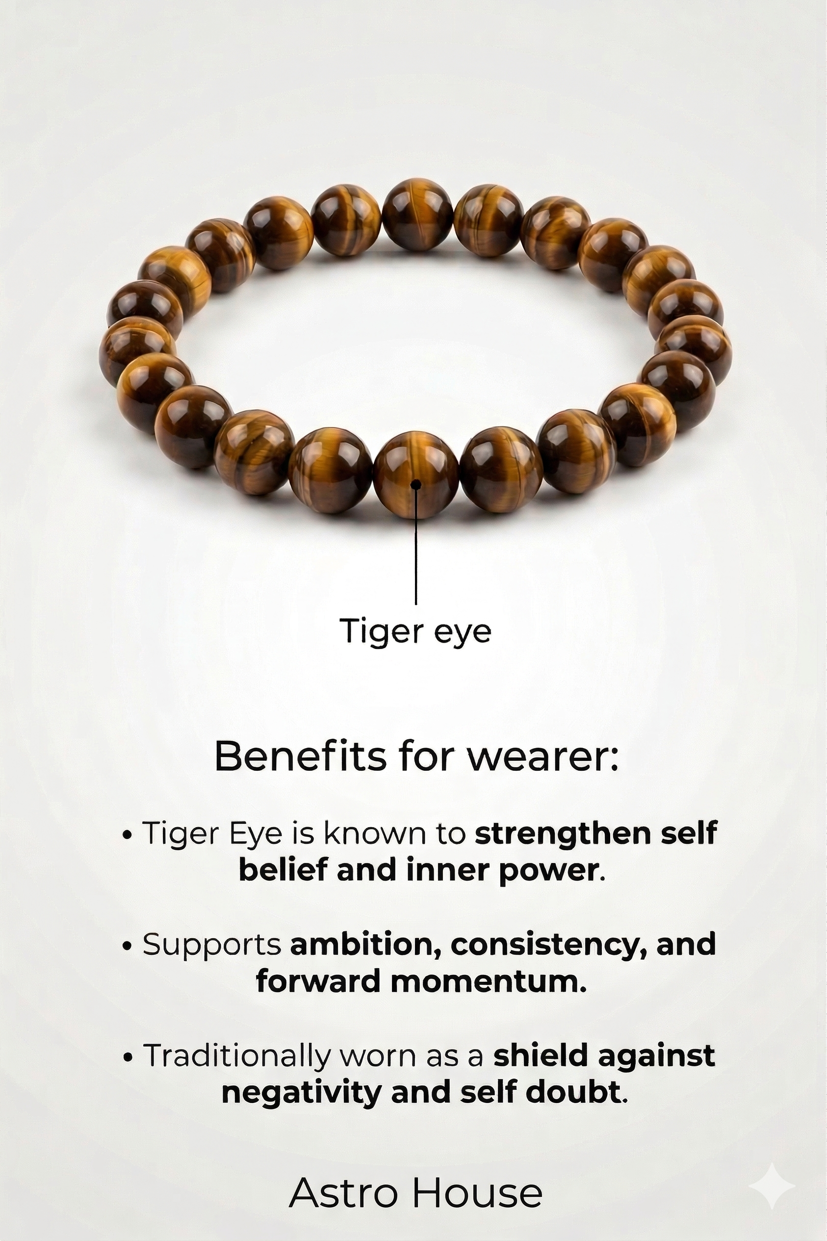 Courageous Tiger Eye Bracelet Natural Stone