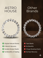 Pure Clear Quartz Natural Stone Bracelet
