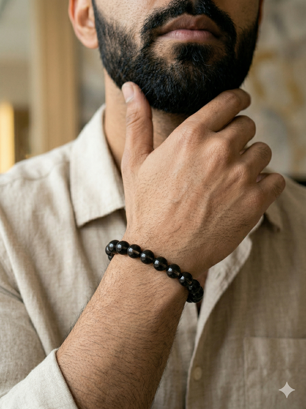 Black Tourmaline Bracelet: Protect from Psyhic attacks & Negative Engery