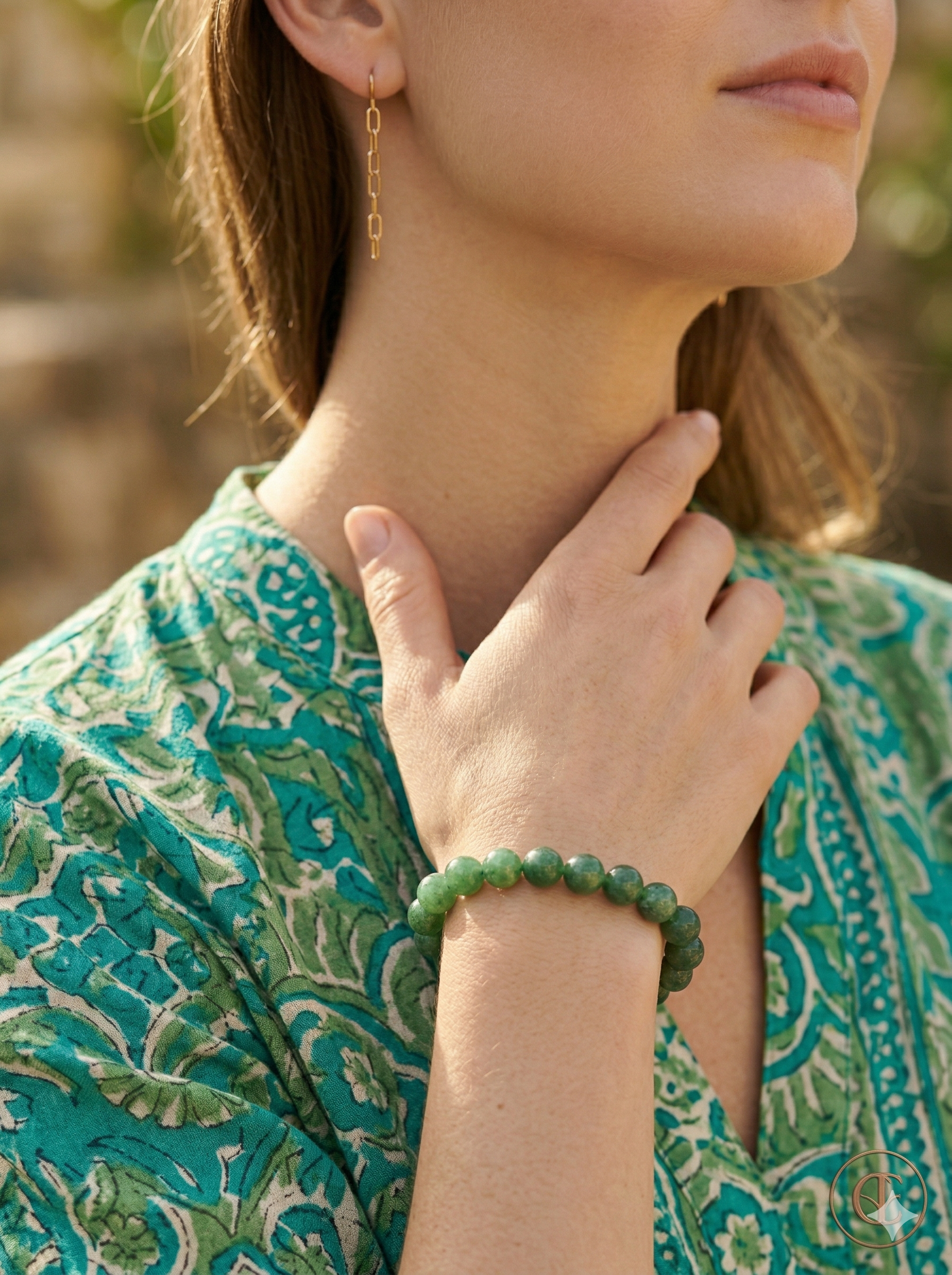 Green Aventurine Bracelet - Attracts Luck, Wealth & Opportunities